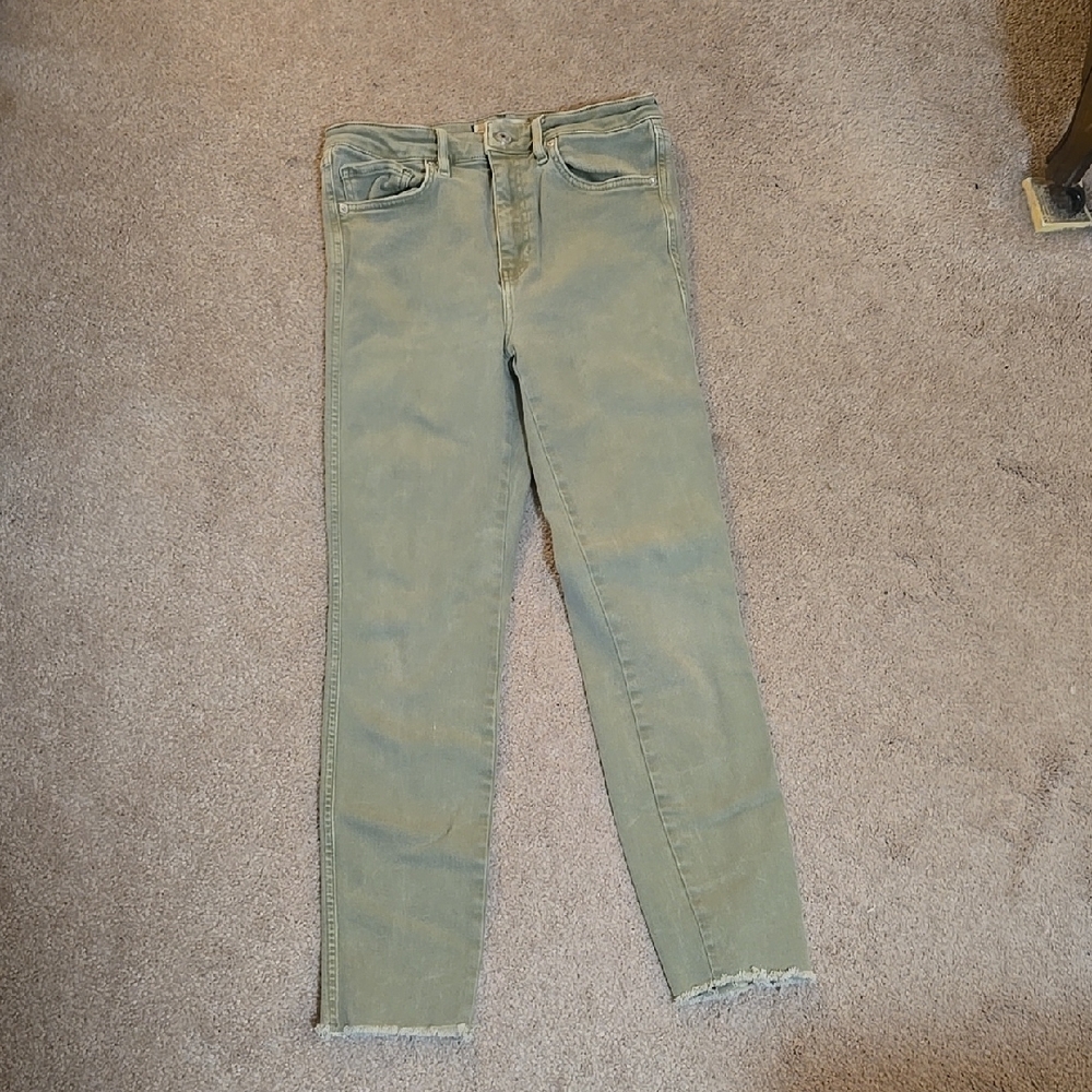 Free People Olive Jeans